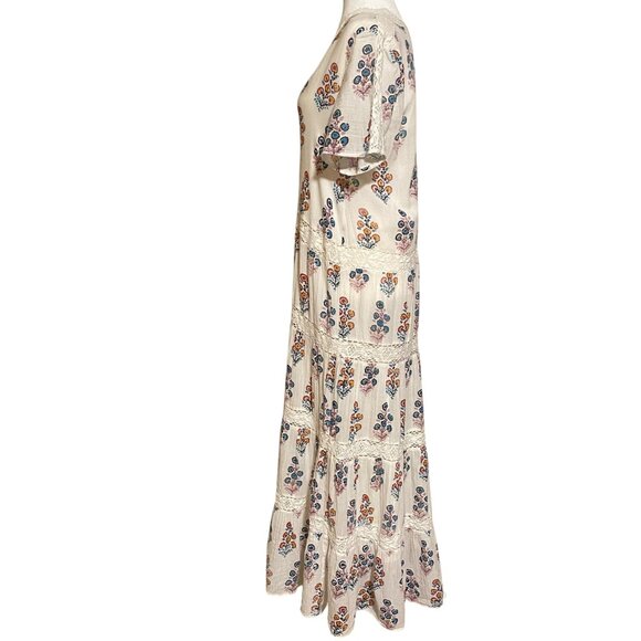 Pink Chicken Floral Maxi Dress Size Medium - Picture 3 of 12